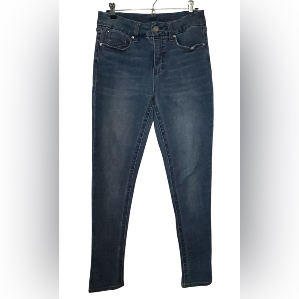 Seven7 Tummyless Skinny Jeans, Shelby Blue, — Size 8 — Gently Preloved